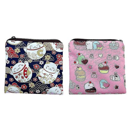 2 Pak Sanitært Bind Opbevaringspose Sanitært Bind Puder Opbevaringspose Med Lynlås