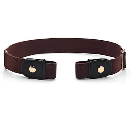 Mörkbrun Bälte Midjeskärp utan spänne Elastiskt