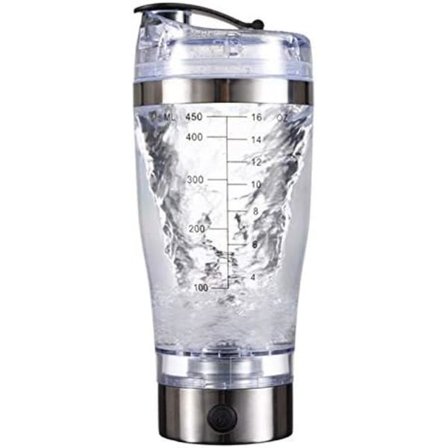 450ml/600ml Portabel Elektrisk Omrörningsflaska, Elektrisk Automatisk Proteinpulver Shaker