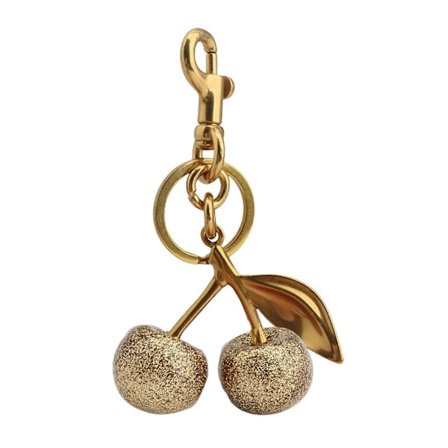 Praktisk Nyckelring med Körsbär, Robust Legering Charm Textur med Robust Legeringslås, Nyckeldekoration Gul