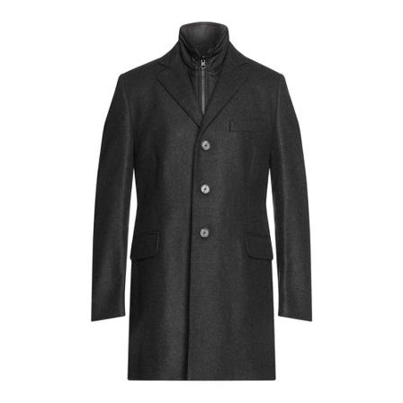 Fay, Single-Breasted Coats Grijs, Heren, Maat:M