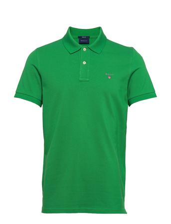 Original Pique Ss Rugger Polos Short-sleeved Vihreä GANT