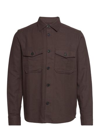 Onsmilo Ls Solid Overshirt Skjorta Casual Brun ONLY & SONS