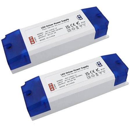 12V LED Transformator 230V till 12V, 0-36W Konstant Spänning för LED Strip Belysning