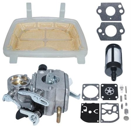 Yhteensopiva STIHL ms171 ms181 ms211 moottorisahojen kaasuttimen tiivisteiden korjaussarja polttoaine- ja ilmansuodattimen kanssa Hg