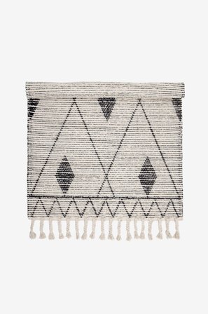 Bloomingville - Gulvtæppe Yuki - Grå - Bomulds- & kludetæpper - 120X180 - Fra Homeroom