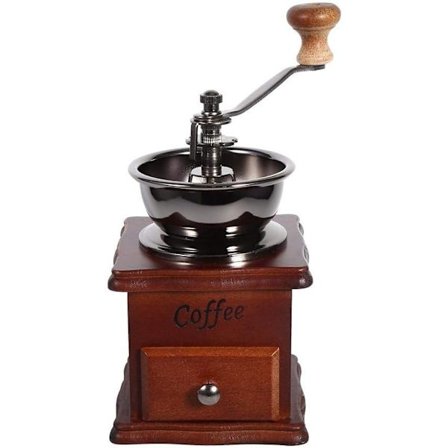 1 stk Retro kaffekværn, gammel manuel kaffekværn, bærbar