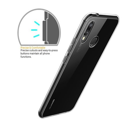 Transparent Silikon TPU-Skal till Huawei P30 Lite