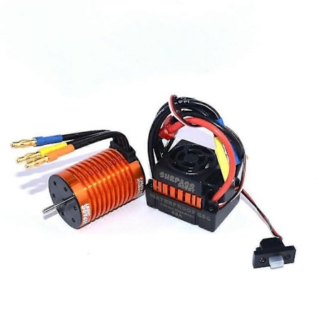 Surpass Hobby F540 Vandtæt 4370KV Børsteløs Motor +45A ESC til 1/10 Rc Bildele