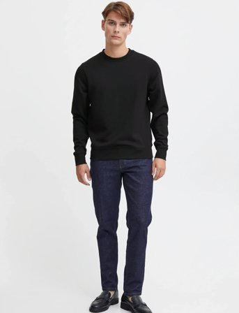 Casual Friday Cfsebastian 0096 Crew Neck Swe - Black - XXL