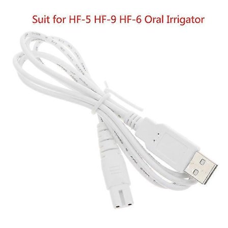 USB-laddningskabel kompatibel med HF-5 HF-6 HF-9 Oral Irrigator Vattenflosser Tandrengörare