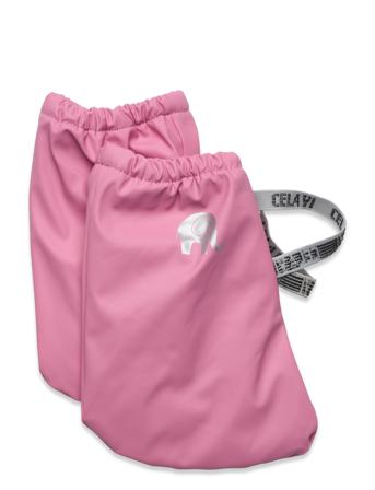 Padded Pu-Footies W.fleece Socks & Tights Socks Rosa CeLaVi*Betinget Tilbud