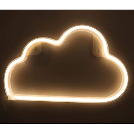 1 kpl Pilvi Neon Valo, Lamppu Led Neon Merkki Seinävalo USB/Paristokäyttöinen Neon Merkki Seinäkoriste Yövalo Lapsille Aikuisten Huoneeseen, Juhlavalo