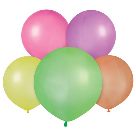 UV Latexballonger Blandede Farger 48 cm