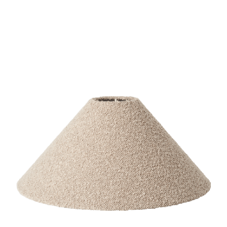 Åhléns Home Lampskärm i bouclé 38 cm Belysning Beige ONESIZE