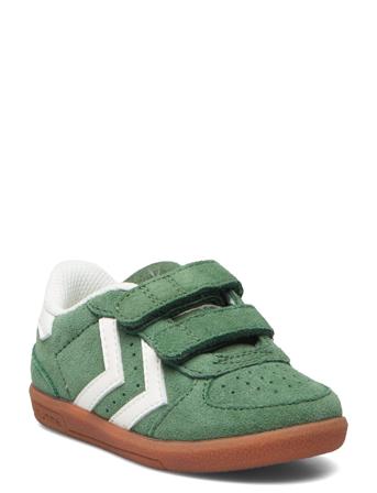 Victory Suede Ii Sport Sneakers Low-top Sneakers Green Hummel