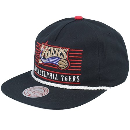 Mitchell & Ness - NBA Schwarz snapback Cap - Philadelphia 76ers Ascend Deadstock Black Snapback @ Hatstore