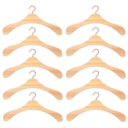 10 stk. Kleshengere i tre BJD Dukker Kleshenger Kleshenger i tre Dukketilbehør Kleshenger Dukke Kleshenger i tre (15 cm)