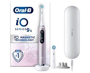 Oral-B iO9s Rose Quartz - Eltandborste iO9 med 3D-tandspårning och trycksensor