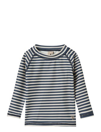 Wheat Swim T-Shirt L/S Dilan - Navy - 80