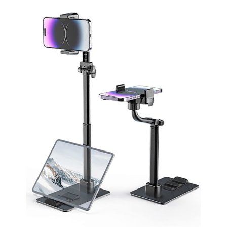 Overhead Telefonholder til Skrivebord, Justerbar Højde Telefon Dock