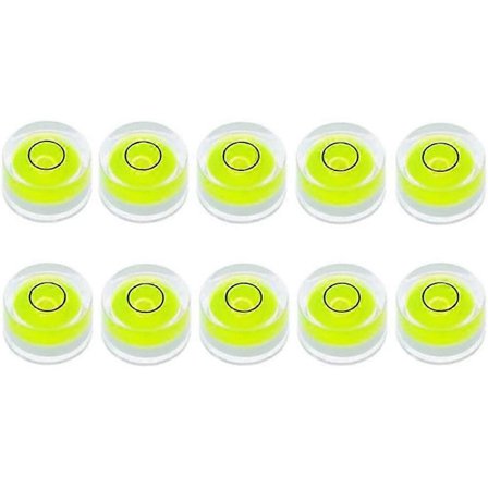 10 stk Mini Libell 10X6mm Sirkulær Boblevater for Nivellering Stativ Teleskop