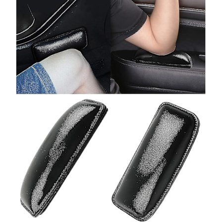 2 stk bil midtkonsoll knepute albuepute, universal mykt skinn auto armlene knebeskyttelse støtte bildør armlene albuepute komfortpute