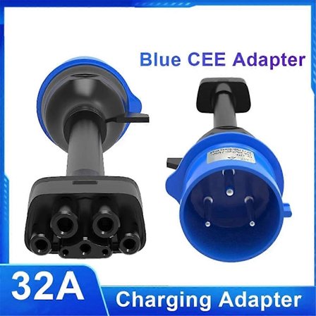 For Tesla Model 3 Pin CEE Adapter for Tesla Model X S Y Gen 2 Ev