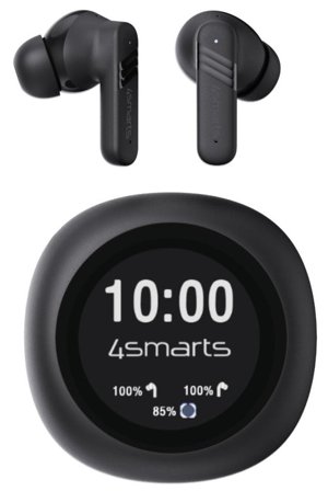 4smarts TWS Bluetooth Kopfhrer SkyBuds Screen Pro ANC,schwarz