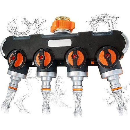 4-tie vedenjakaja 3/4 ja 1/2 tuuman vedenjakaja hanaliittimellä