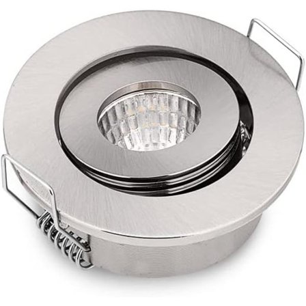 Mini LED-infälld spotlight, infälld spotlight, 1 W, varmvit 3000 K, för skyltfönster, tak, kök, skåp, gör-det-själv-belysning etc.