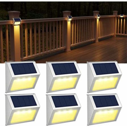 3 LED aurinkokäyttöinen ulkovalaisin, vedenpitävä aurinkovalaisin, langaton aurinkovalaisin ulkokäyttöön aitaa, puutarhaa, portaita, polkua, ajotietä,