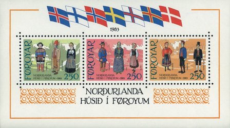 Færøerne 1983 - AFA 84-86 - Postfrisk miniark