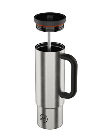 24Bottles Straw Cup Brushed Steel 800 ml, Sport & Velvære, Drikkedunke & Shakers, Drikkedunke