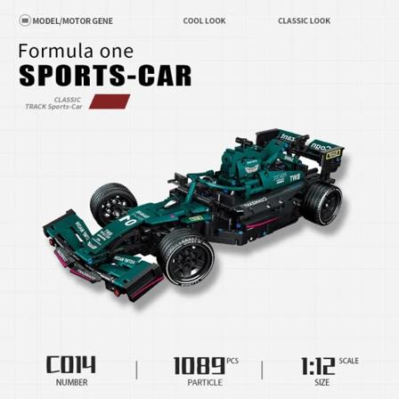 Byggeblokker F1 Formel Fjernkontroll Kontroll Super Racing Bil Moc Bricks RC Teknisk Modell Leketøy
