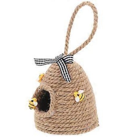 Halmvävd Honungskaka Hamparep Balkong Hängande Ornament Bi Vävd Honungskaka Hänge