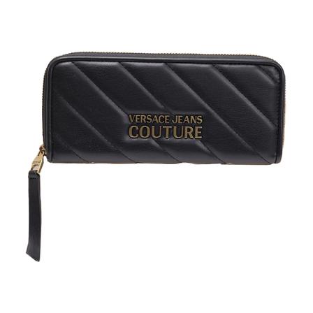Versace Jeans Couture, Thelma Soft Wallet Czarny, Kobieta, Rozmiar: ONE Size
