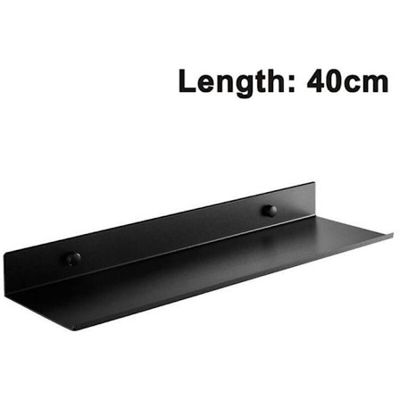 Duschhylla självhäftande duschhylla utan borrning badrumslinjal antracit för att klistra på vägg hylla badrumshylla för badrum 40cm