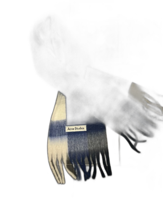 Rutig blå och vit väst Acne Studios