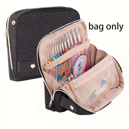 Polstret Opbevaring til Hæklenåle - Stående Organizer til Hækleværktøj - Holder til Strikke- og Hækletilbehør, Nåle, Tilbehør og Gave