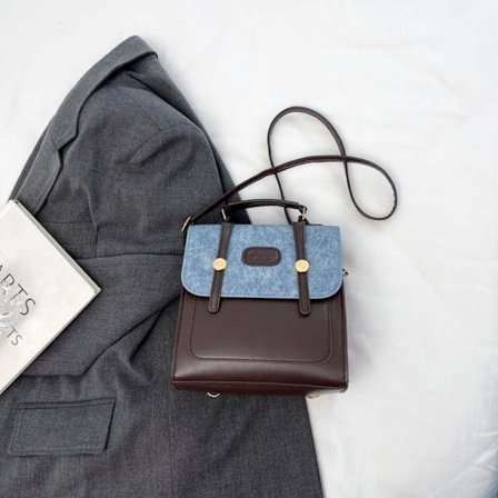 Vintage PU-ryggsäck Mångsidig ryggsäck KAFFE