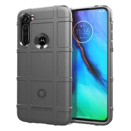 Rugged Shield Motorola Moto G Stylus skal - Silver/Grå