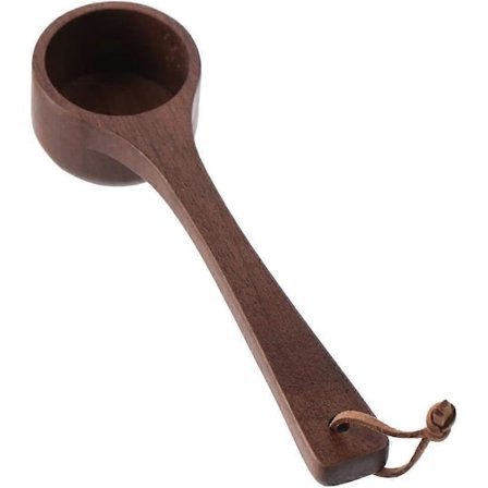Langhåndtert valnøtttre, 17 cm lang skje for kaffebønner, hele bønner eller te