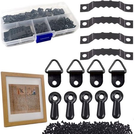 Opphengssett for bilder og rammer – 225 deler