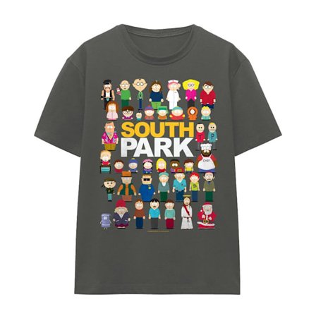 South Park Unisex Vuxen Full Cast T-Shirt XL Charcoal