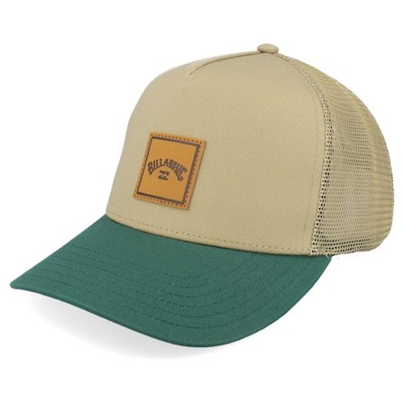 Billabong - Beige Trucker Cap - Stacked Khaki/Green Trucker @ Hatstore