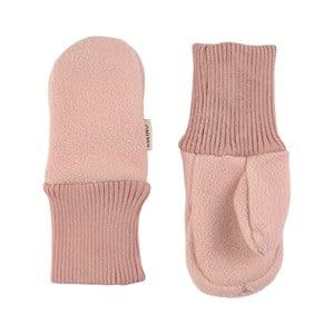 Kuling Woody Rose Livigno Wind Fleece Mittens 4-6 Years - Gloves and mittens - 4-6 years - Pink