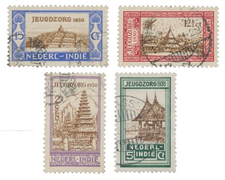 Hollandsk Ostindien 1930 - NVPH 167-170 - Stemplet