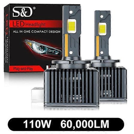 90000LM D3S LED D1S D2S D4S D5S D8S LED 140W Päävalot HID D1R D2R D3R D4R D5R D8R Polttimo Canbus Autovalo Automaattinen 6000K 12V 24V - WELLNGS