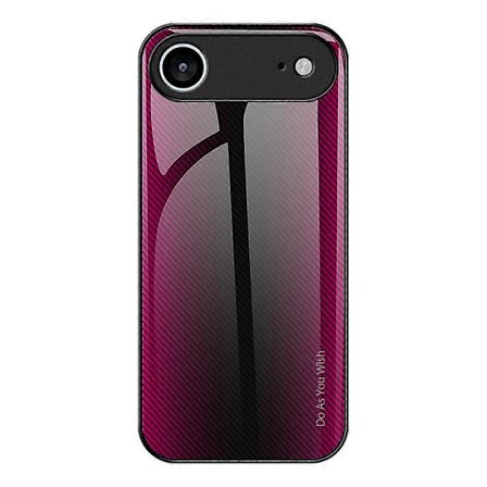 Kompatibel med iPhone 17 Air Skal Kolfiber Textur Härdat Glas TPU Telefonfodral --lingling}